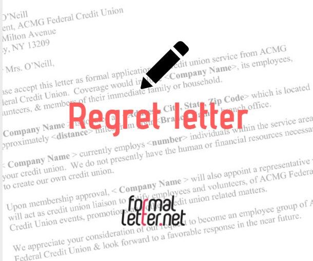 Letter examples remorse How to